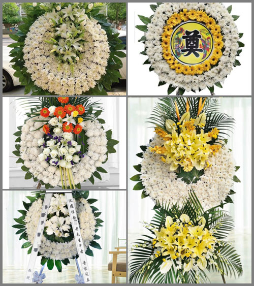 山东青岛平度市明村镇郭村村花圈速递